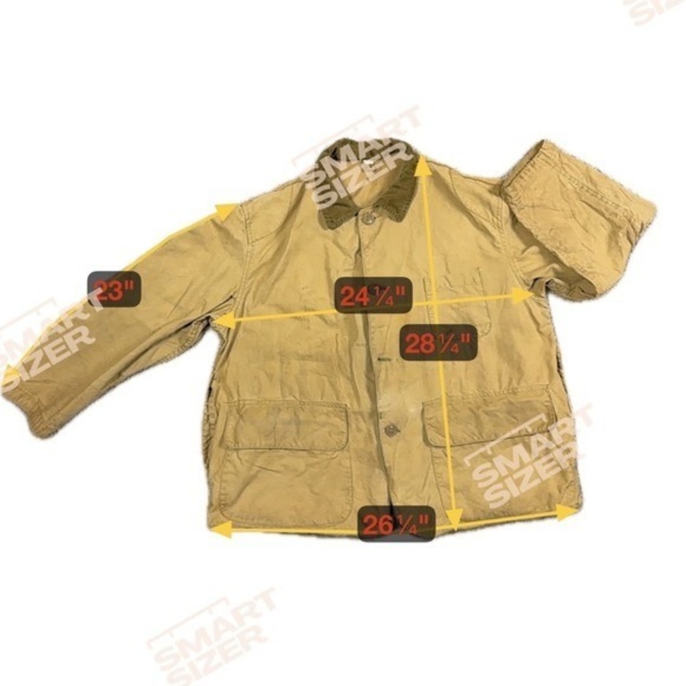 Vintage 60s–70s Military Canvas Field Jacket w/ Button-In Liner Corduroy Collar - Picture 3 of 16
